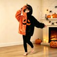 thumbnail image 5 of Grblisyd Halloween Hoodie for Girls Cute Graphic Long Sleeve Tops Funny Pumpkin Face Hooded Sweatshirts Holiday Costume, 5 of 7