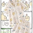 thumbnail image 2 of Kawaii Sanrio Chiikawa Pajamas Three-pieceTwo-piece Set Set Cute Short Sleeves Shorts and Long Pants Pure Cotton Home Wear Gift, 2 of 21