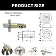 thumbnail image 5 of Interior Exterior Round Door Knobs with Lock and Key Easy to Install, 5 of 8