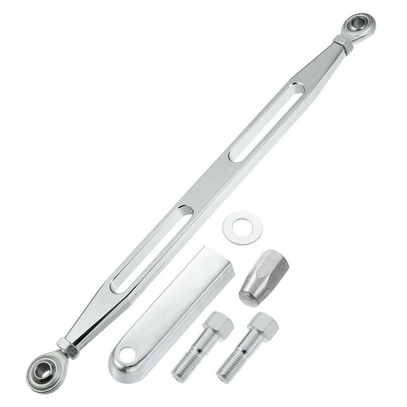 Unique Bargains Motorcycle Shift Linkage for Harley Davidson Electra Glides 1980-2022 2 Hole Silver Tone