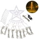 thumbnail image 5 of Cateissary Star Yard IP65 impermeable cascada decoración LED lámpara DIY interior hogar noche iluminación para decoración de fiesta Kits de decoración para fiestas Luz calida Enchufe de la UE Cateissary HA011618-04B, 5 of 6
