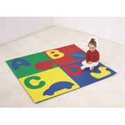 ABC Crawly Mat - Primary 48" Square