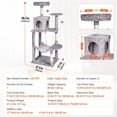 thumbnail image 4 of Torre para gatos Cat Tree VEVOR de 56,2 cm con rascador Cat Condo, 4 of 9