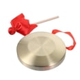 thumbnail image 2 of 1 Set Chinese Gong Hand Gong Golden Round Traditional Design For Children Festival Activities, 2 of 8