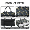 thumbnail image 4 of Large Capacity Tote Bag,DarkBlue Cartoon Dinosaurs Yellow Triangles Pattern Handbag Fashion Luxury Tote Bag,15.7"x13"x 5.1" Inches,Laptop Compatible, 4 of 6