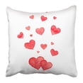 thumbnail image 1 of Funda de almohada ABPHQTO Amor rojo Acuarela Corazones 50x50 cm, 1 of 1