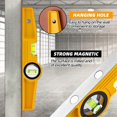 thumbnail image 3 of 10Inch DieCast Magnetic Level, Magnetic Scaffolding Spirit Level, 3 of 5