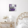 thumbnail image 6 of Farmhouse Purple Floral Wall Art for Living Room Daisy Flower and Butterfly Canvas Wall Art Grey and White Abstract Geometric Framed Wall Art for Bedroom Bathroom Wall Decor,12L X 12W Inches, 6 of 6