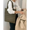 thumbnail image 6 of Kukuzhu Quilted Tote Bag for Women Padding Down Cotton Shoulder Hobo Bag Lightweight Handbag Purse Top Handle Bag, 6 of 8