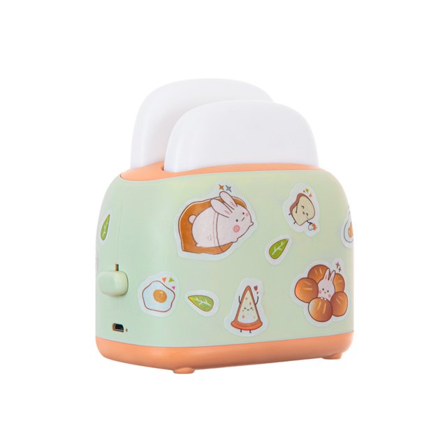 Lámpara de noche Irfora Preciosa tostadora lámpara de noche USB recargable LED para el cuidado de los ojos luz de noche dormitorio de niñas lámpara de atmósfera cálida Irfora Lámpara de noche