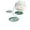 Green 2, variant on Yoloke Lotus Leaf Design 3-Tier Plastic Fruit & Snack Tray - Large Capacity with Handle for Easy Carrying, Ideal for Parties & Home Use, Easy to Clean & Maintain