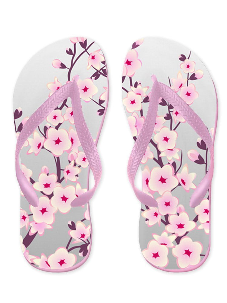 NEW ladies   floral design  thong  flip flop beach sandals 