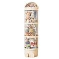 thumbnail image 2 of Vertical Toy Storage Tube Transparent Stuffed Animal Organizer With Zipper Lid And 360° Rotation Wheels For Home Textile Storage, 2 of 3