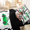 thumbnail image 4 of Erosebridal Kids Race Car Twin Bedding Sets, Racing Flag Bedding Comforter Set, Black Reversible, 7pcs, 4 of 6