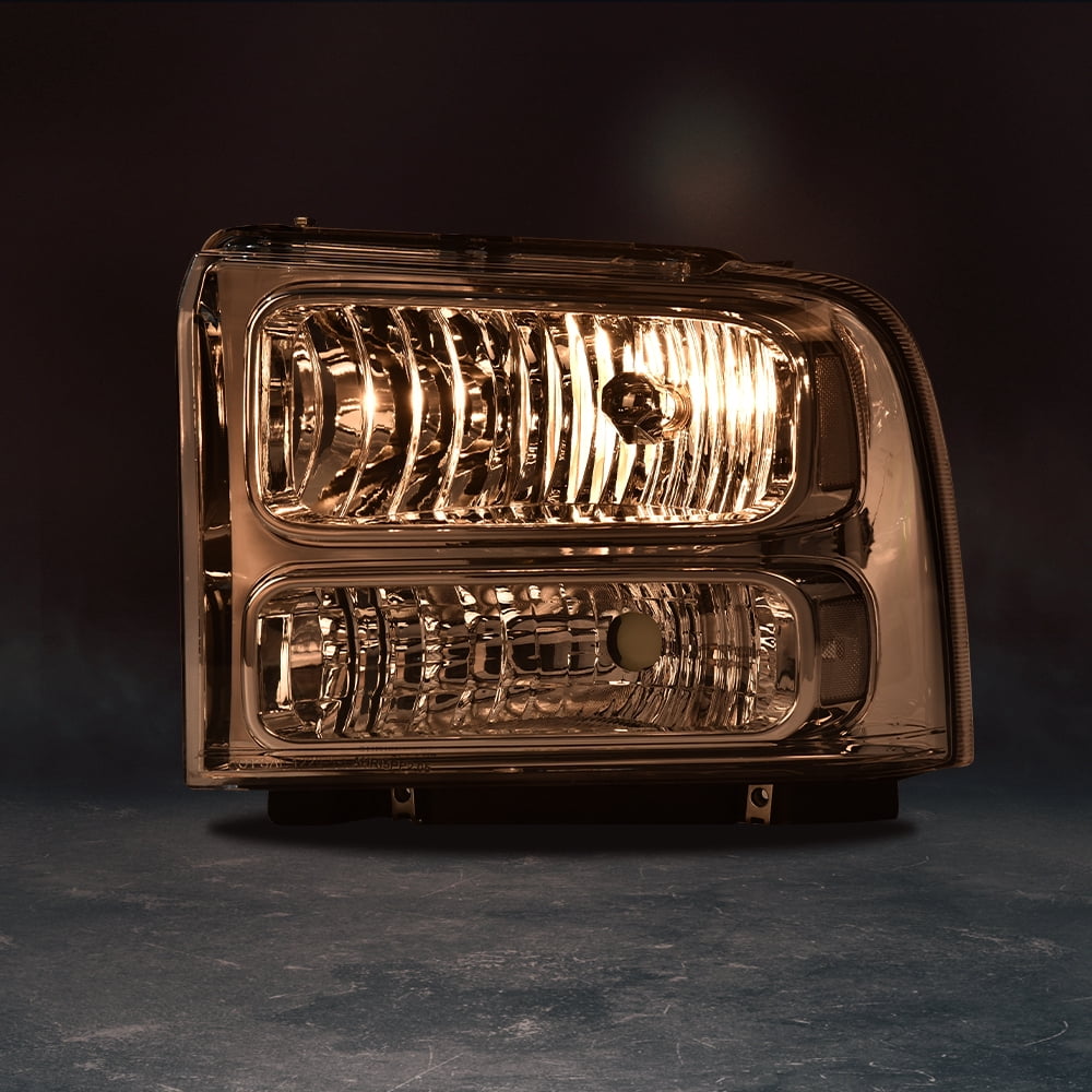 CROSSDESIGN Headlights Fit for Ford F-250 F-350 Super Duty 1999-2004 Headlamps