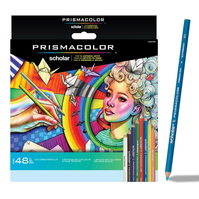 Lápices de colores Prismacolor Scholar, 48 colores surtidos
