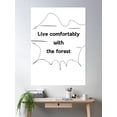 thumbnail image 2 of Live Comfortably Poster Wall Art, Modern Wall Decor, 24x36 UNFRAMED, 2 of 3
