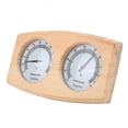 thumbnail image 5 of Termómetro higrómetro de madera para sala de sauna 2 en 1, medidor de temperatura y humedad del vapor, 5 of 5