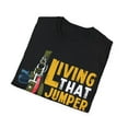 thumbnail image 4 of Living That Jumper Life Funny Novelty Unisex Softstyle T-Shirt, 4 of 4