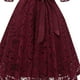 thumbnail image 5 of Vestido de encaje de manga larga sexy con cuello en V y temperamento vintage para mujer Fridja  nbo4374, 5 of 5