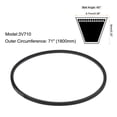 thumbnail image 2 of 3V710 Goma Trapezoidales Correas 1803mm Largo x 9.7mm Ancho x 8mm Grosor, Industrial Energía Transmisión Correa, 2uds, 2 of 5