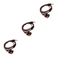 thumbnail image 1 of Transemion Écouteurs 3,5 mm Câblage Basses Puissantes Micro Silicone Tissé Antigel Ligne Écouteurs Rouges 3 Ensembles, 1 of 6
