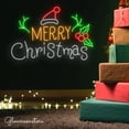 thumbnail image 3 of Glowneon Merry Christmas Neon Sign, Merry Christmas Led Sign, Christmas Decoration Led Neon Art, 3 of 4