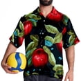 thumbnail image 4 of Fruit Men's Short Sleeve Spread Collar Hawaiian Shirts, Casual Printed Button Down Summer Beach Tops, Unisex Men's Shirts, 4 of 6