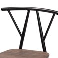 thumbnail image 4 of Baxton Studio Ciara Modern and Contemporary Walnut Finished Wood and Black Metal 5-Piece Dining Set, 4 of 7
