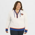 thumbnail image 4 of Women's WEAR by Erin Andrews Cream New York Knicks Plus Size Hoodie Sweater, 4 of 5