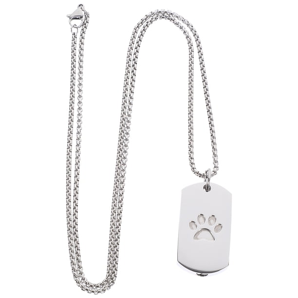 Collar con colgante de urna, collar de urna para mascotas, collar conmemorativo de cremación, joyería conmemorativa para cenizas