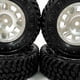 thumbnail image 2 of Vogacara 4 piezas 1/24 llantas de ruedas neumático RC pieza de actualización de plástico duradero llantas de ruedas Rc neumático para Axial Kits de construcción modelo Plata, 2 of 6