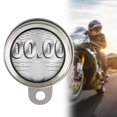 thumbnail image 1 of Titular del disco de impuestos sobre motocicletas Accesorios de motocicleta impermeables fáciles de instalación de fiscales Protección contra el disco Plateado, 1 of 8