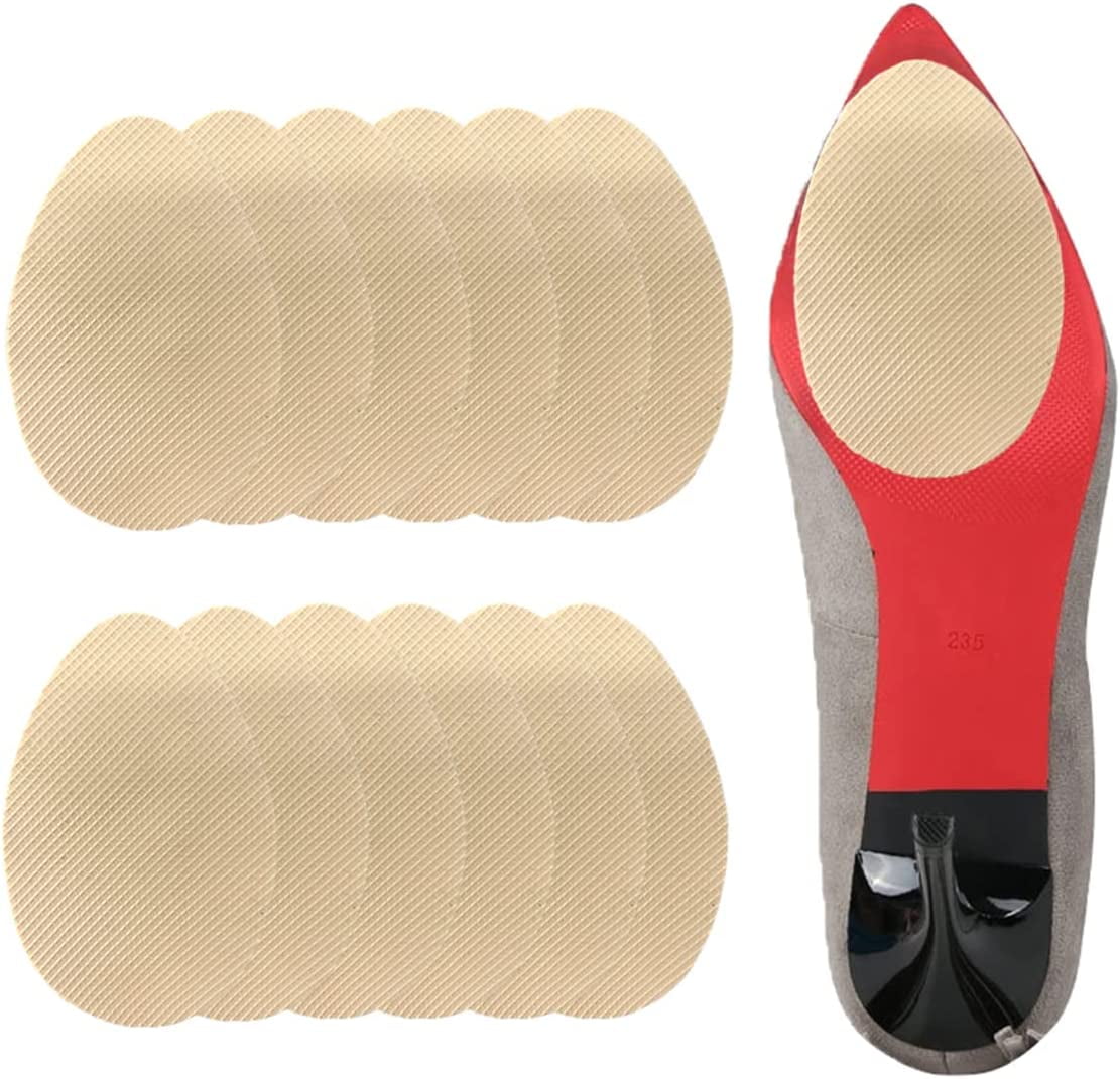 NonSlip Shoe Pads for Bottom of Shoes, 12Pcs Rubber SelfAdhesive High