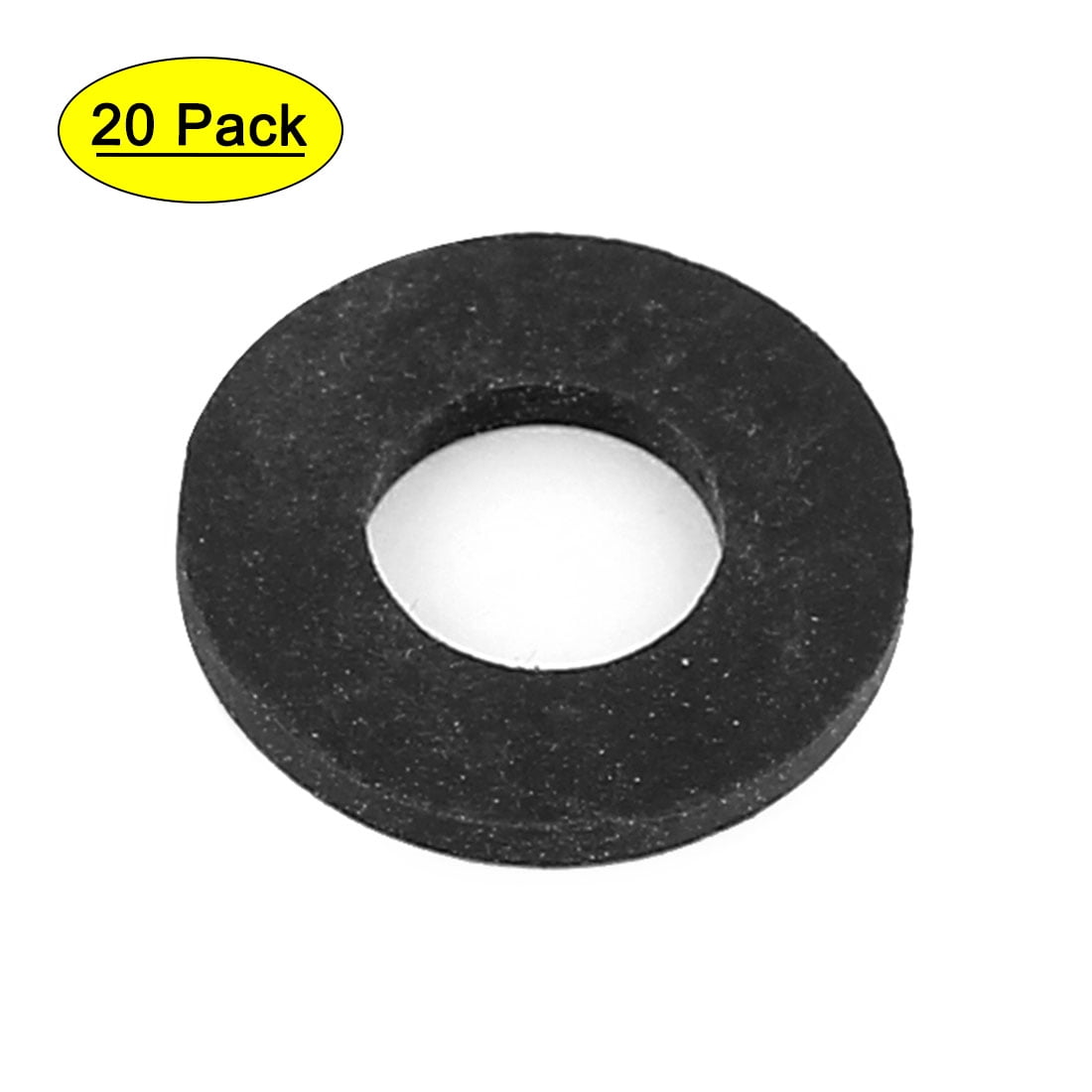 20Pcs Black Rubber Shower Hose Washers Rings Seals For Tube Pipe Bath Head 