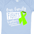 thumbnail image 4 of Inktastic Our Family Fights Together Lymphoma Awareness Lime Ribbon Boys or Girls Baby Bodysuit, 4 of 5