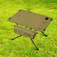 thumbnail image 3 of Outdoor Folding Table Lightweight Camping Table Travel Barbecue Table Sport Supplies (Khaki), 3 of 9