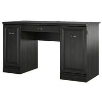 Better Homes Gardens Dean Double Pedestal Desk Black Oak