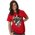 thumbnail image 3 of Live Fast Eagle Skull Dice Tattoo Plus Size Crewneck Graphic Tee Shirt Brisco Brands 5X, 3 of 5