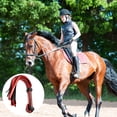 thumbnail image 4 of 1 fusta roja para montar a caballo, fusta de cuero para montar a caballo, látigo para montar a caballo, látigo para caballo ecuestre para juego de caballos, mango de arnés, látigo para fiesta, Cosplay, 4 of 5