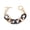 Gray, variant on Two Tone Handchain Candy Color Resin Bangle Fashion Bracelet Jewelry for Women