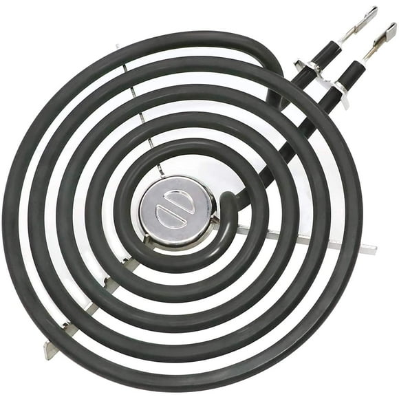 2025 Upgraded ERS30M1 WB30M1 Electric Stove Burner by - Replacement for 6 Inch Surface Element fit for GE Hotpoint Kenmore Electric Range Stove - 5 Turns with Silver Center Medallion, 240V
