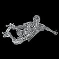 thumbnail image 2 of LA Pop Art Men's Word Art T-Shirt - POPULAR SKATING MOVES & TRICKS, 2 of 2