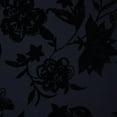 thumbnail image 3 of Zelouf Aspen Jacobean Flocked Ity  , Sewing, DIY, Crafts Fabric by the Yard, Navy/black, 10 Yard, 3 of 3
