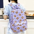 thumbnail image 2 of School Backpack for Teens Cute Capybara Print Backpack Large Capacity Laptop Bag Casual Commute Travel Daypack, 2 of 5