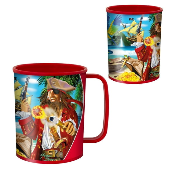 3D LiveLife Drinking Cup Pirate Island from Deluxebase 10oz 3D Lenticular Novelty Kids Cup