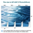 thumbnail image 3 of Peel and Stick Wallpaper water surface Modern Art Wall Mural Decor Self Adhesive and Removable 69in x 98in, 3 of 8