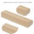 thumbnail image 4 of Wooden Business Card Holder, Elegant Photo Display Stand for Wedding or Dinner Check In Supplies, 5 Pack Table Menu Stands with Base, 4 of 7