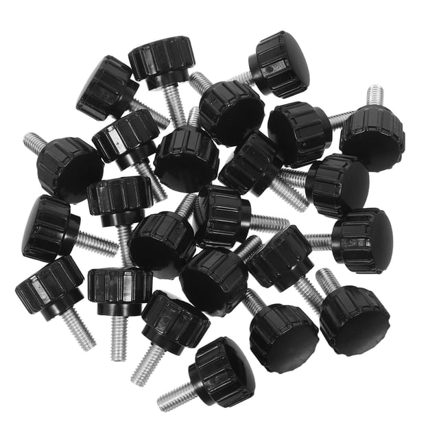 EXHUMKY 24Ud Tornillos De De Acero Carbono Negro Con Para Ajuste Manual En Máquina