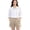 Khaki, variant on Women's Pleated Cotton Linen Shorts, High Rise Casual Summer Shorts with Rear Pockets, Soft Breathable Tailored Bottoms